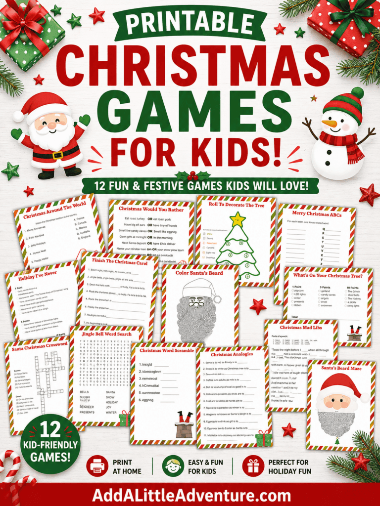 Printable Christmas Games for Kids