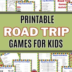 Printable Road Trip Games for Kids