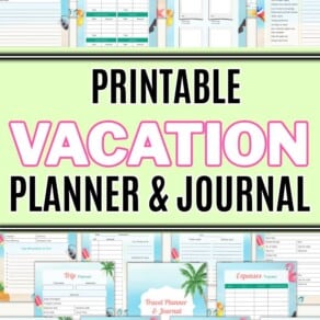 Printable Vacation Planner & Journal