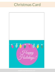 Printable Christmas Cards - Add A Little Adventure