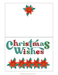 Printable Christmas Cards - Add A Little Adventure