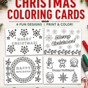Free Printable Christmas Coloring Cards