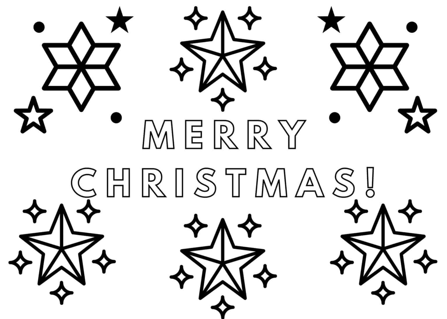 Christmas Coloring Cards Add - Merry Christmas Coloring Cards 1536x1097 