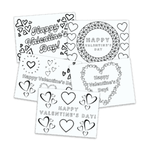 Printable Valentine Cards to Color - Add A Little Adventure