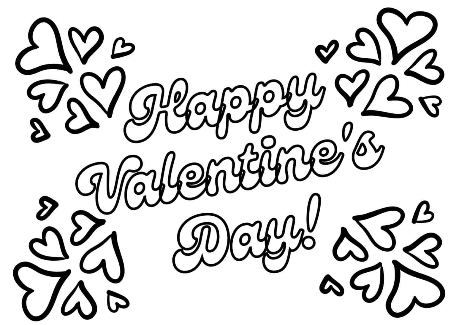 Printable Valentine Cards to Color - Add A Little Adventure