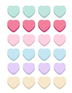 Printable Conversation Hearts - Add A Little Adventure