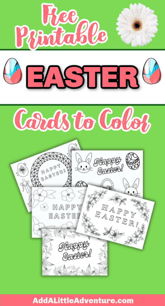 Free Printable Easter Cards to Color