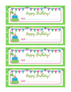 Birthday Gift Coupons - Free Printables - Add A Little Adventure
