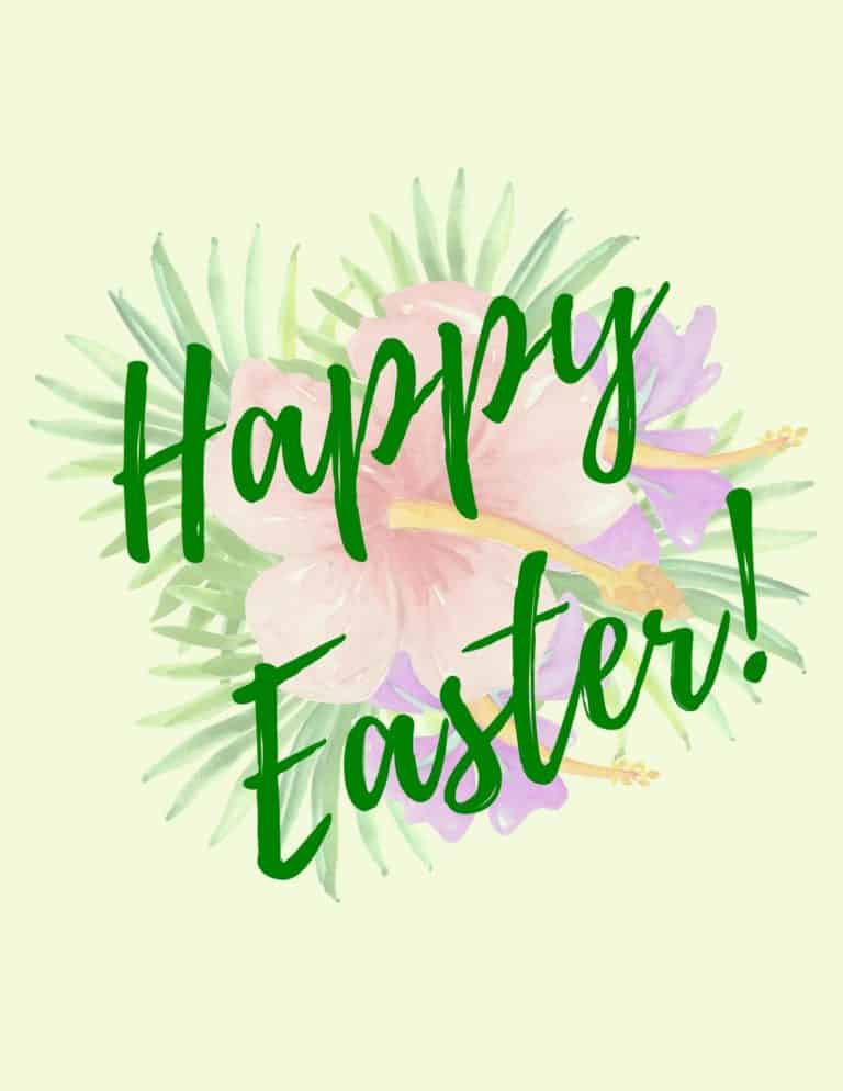 Printable Happy Easter Signs {Free Download} - Add A Little Adventure