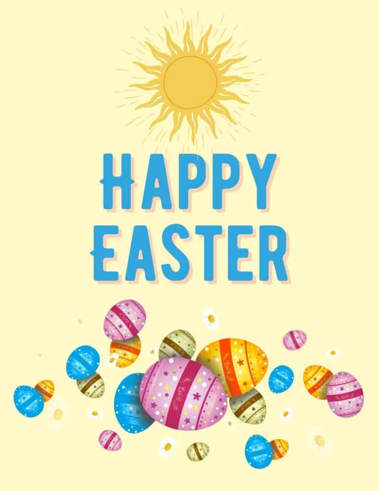 Printable Happy Easter Signs {Free Download} - Add A Little Adventure