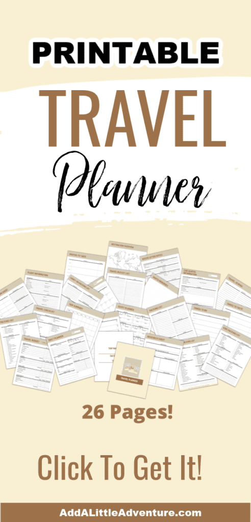 Travel Planner Printable - Click to Get It 