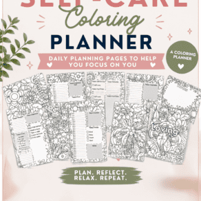 Self Care Coloring Planner
