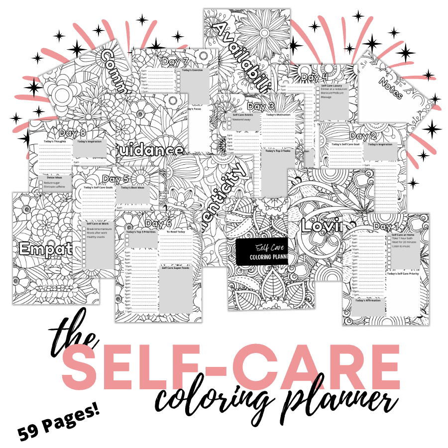 The Self Care Coloring Planner