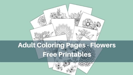 Adult Coloring Pages Flowers Free Printables