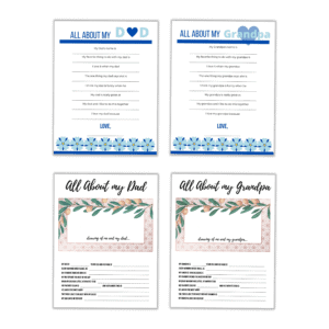 All About My Dad Printable {Free Download} - Add A Little Adventure