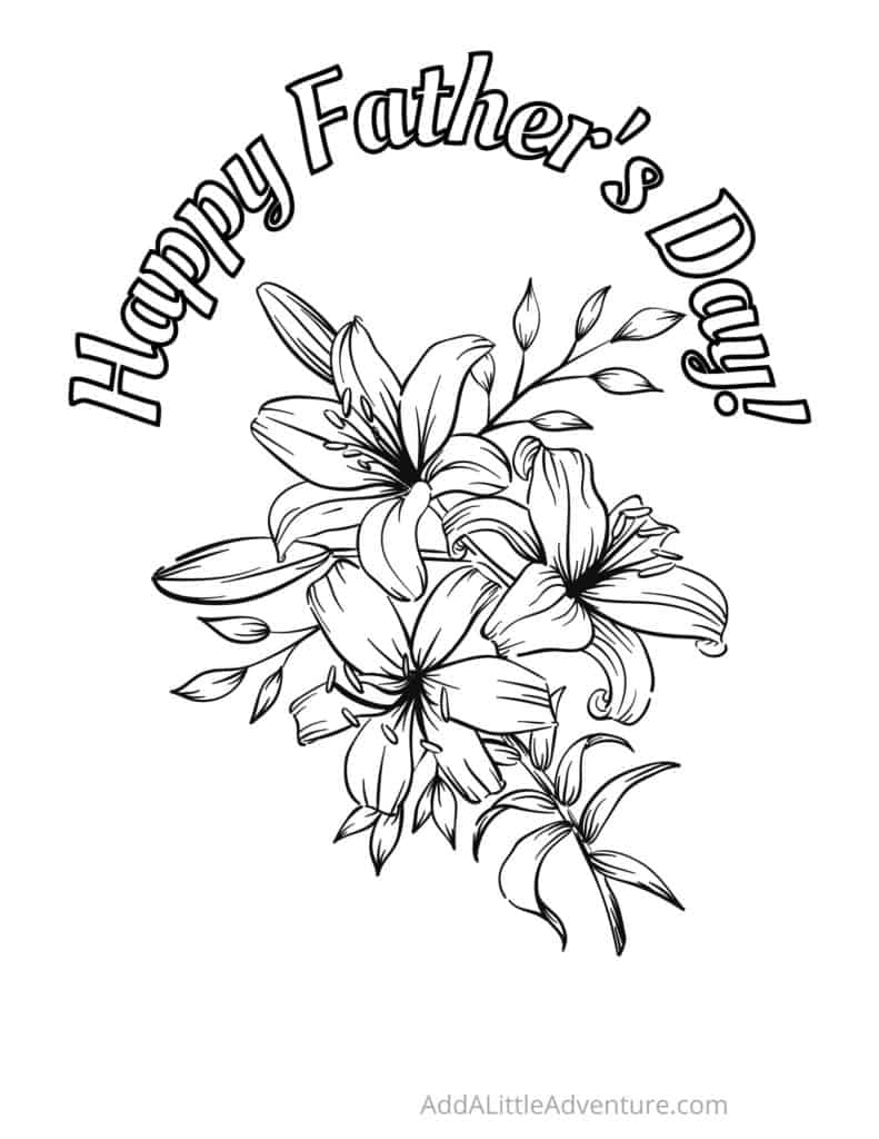 Coloring Page for Father's Day - Page 4