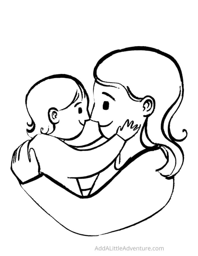 Coloring Sheet for Mom - Page 8
