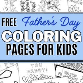 Free Father's Day Coloring Page for Kids
