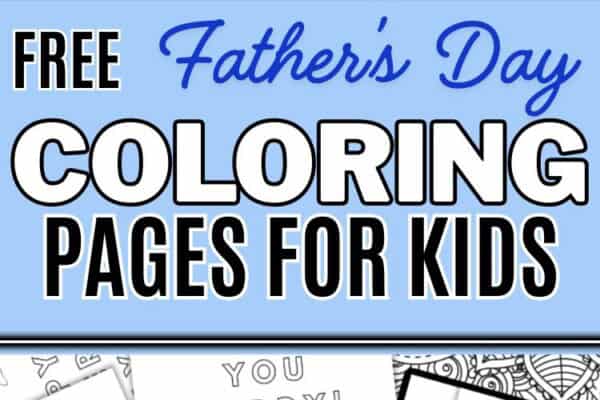 Free Father's Day Coloring Page for Kids