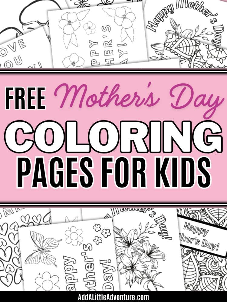 Free Mother's Day Coloring Pages for Kids