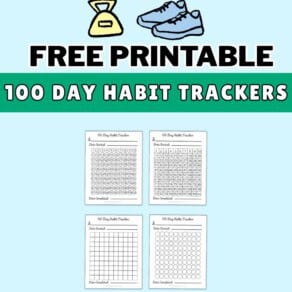 Free Printable 100 Day Habit Trackers