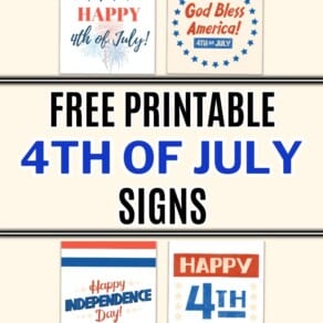 Free Printable 4th of July Signs