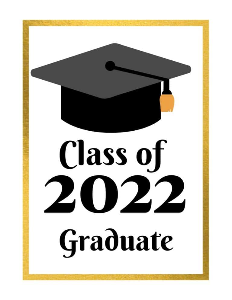 Printable Graduation Signs {Free PDF Download} - Add a Little Adventure