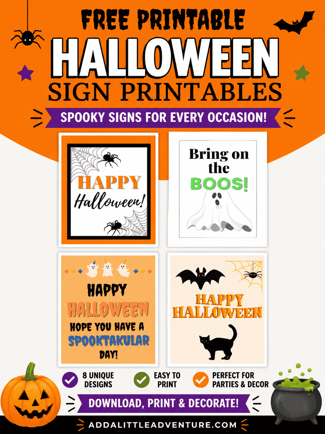 Free Printable Halloween Signs