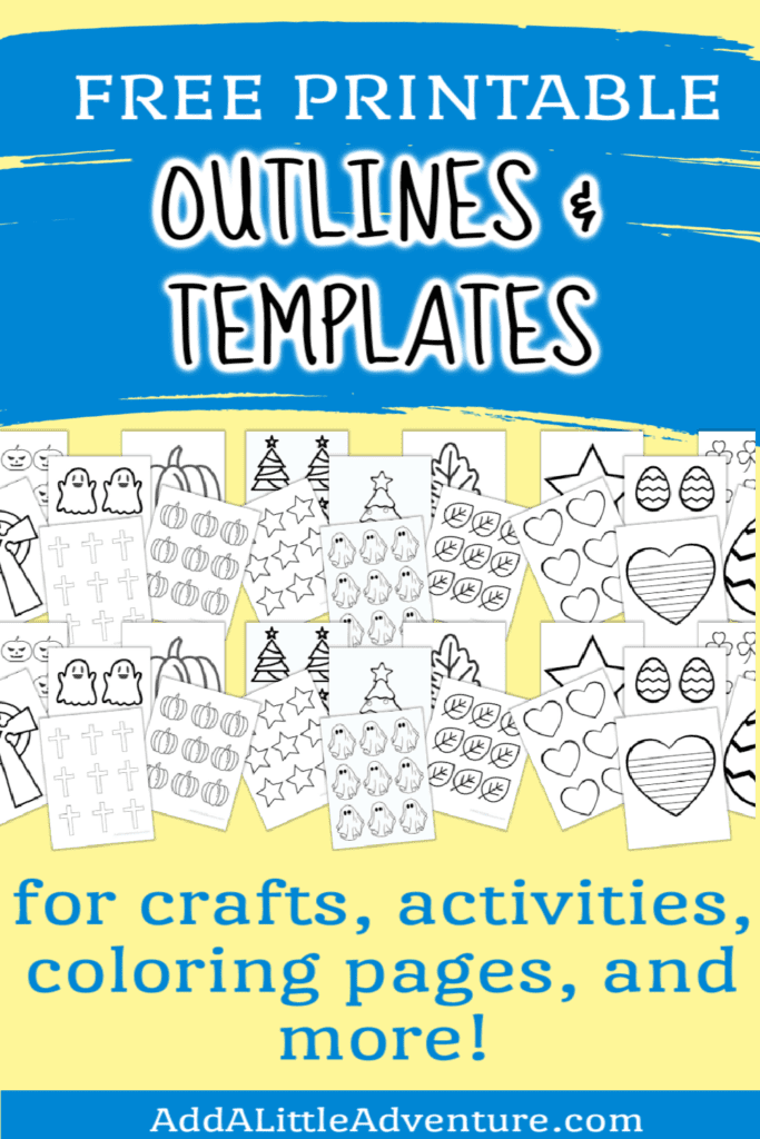 Free Printable Outlines and Templates for crafts, activities, coloring pages and more