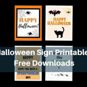 Halloween Sign Printables - Free Downloads