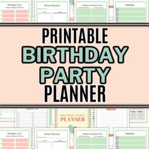 Printable Birthday Party Planner