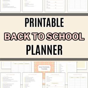 Printable Back to School Planner