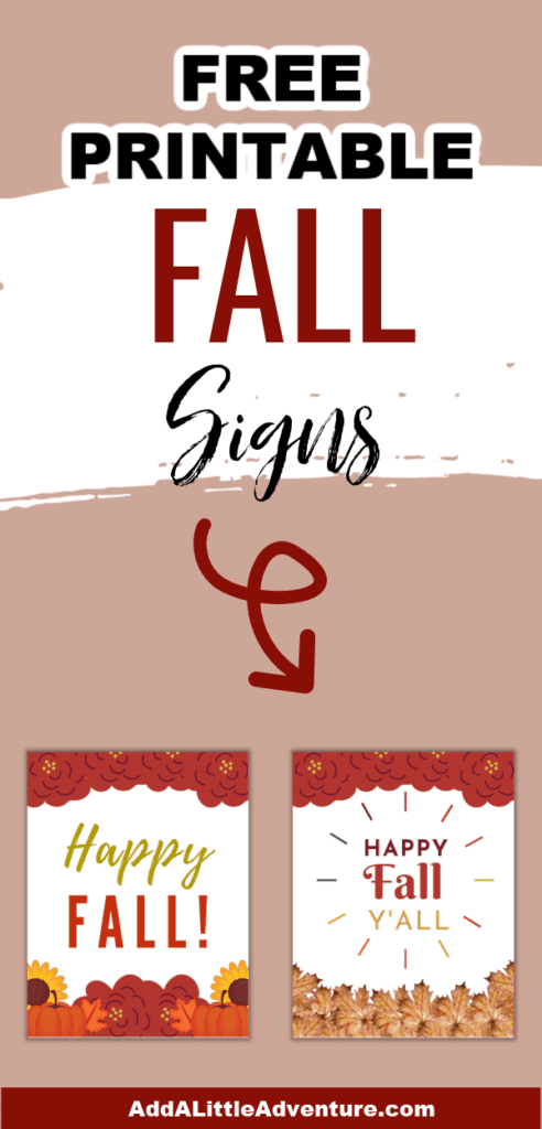 Free Printable Fall Signs