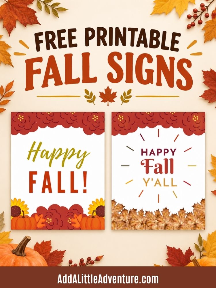 Free Printable Fall Signs