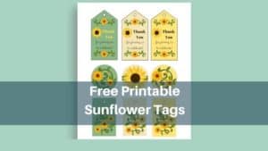 Sunflower Tags - Free Printables - Add A Little Adventure