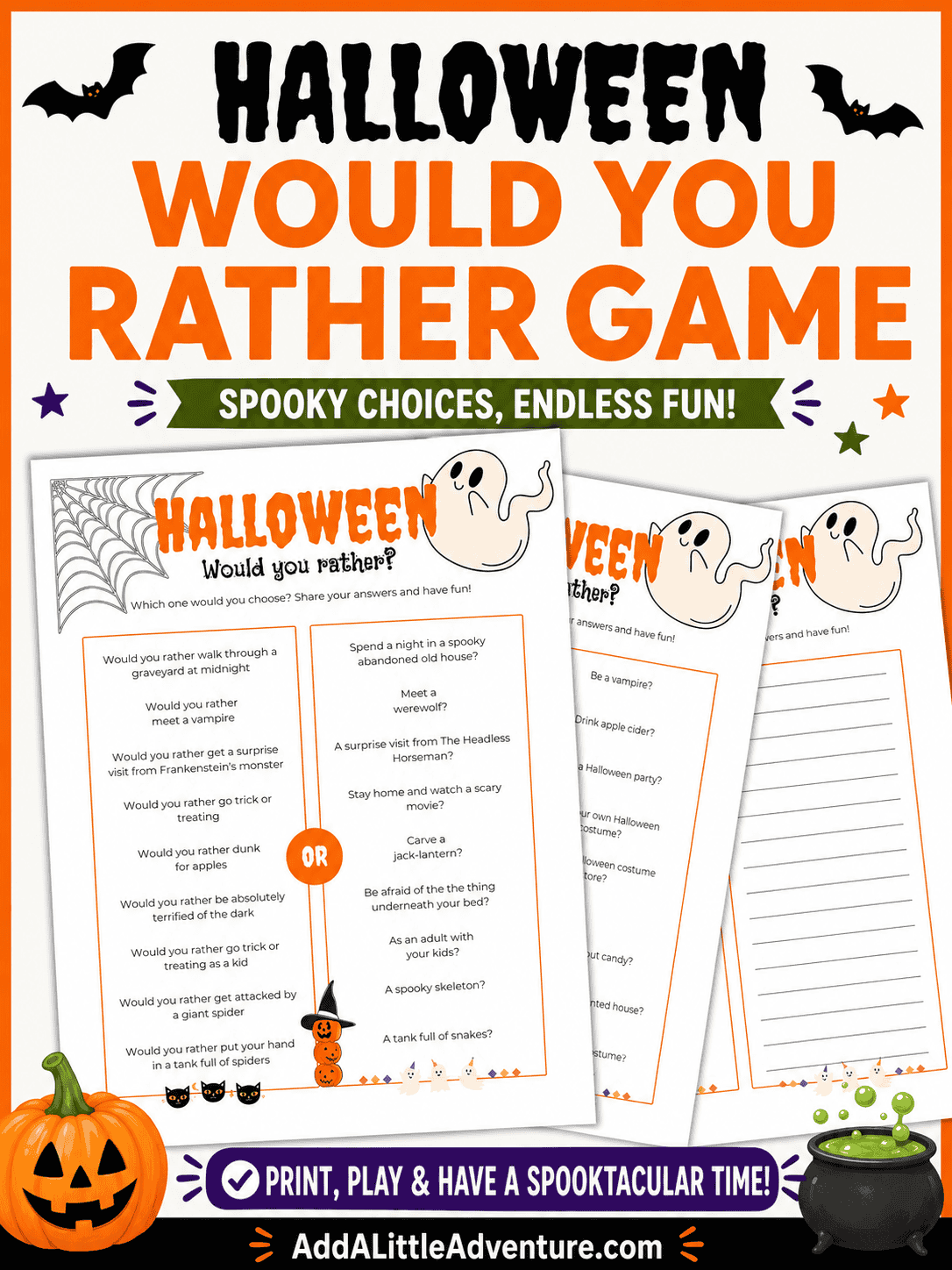 Halloween Would You Rather Game
