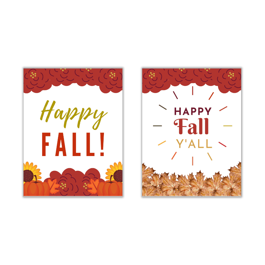 Printable Fall Signs