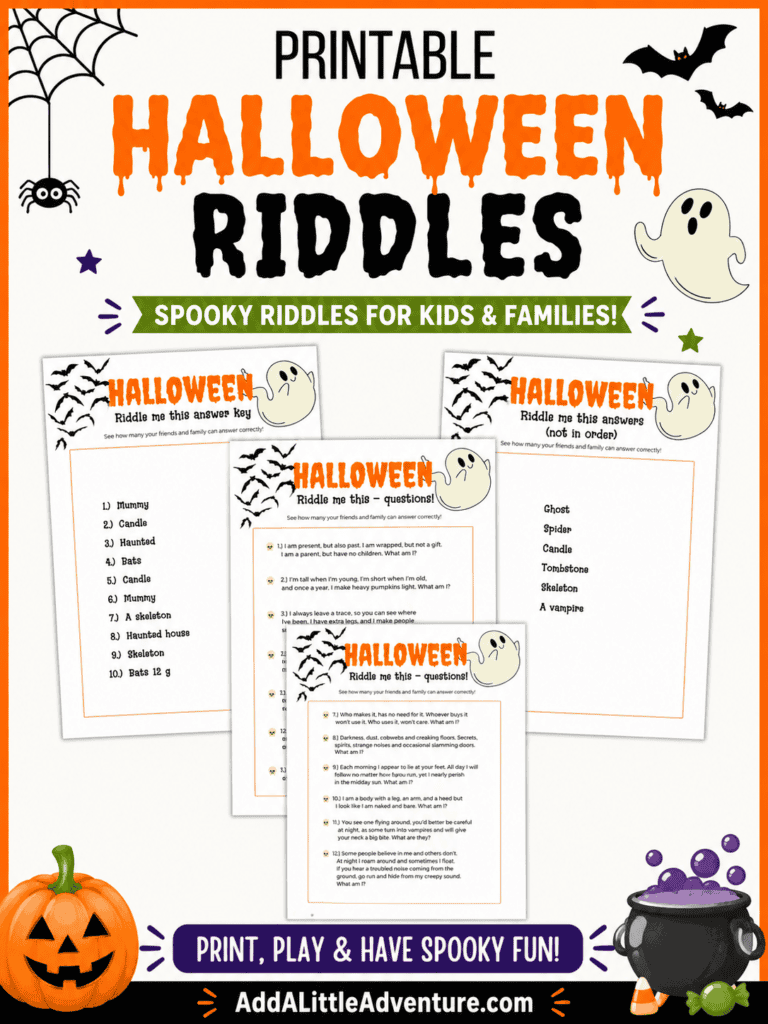 Printable Halloween Riddles