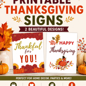 Free Printable Thanksgiving Signs