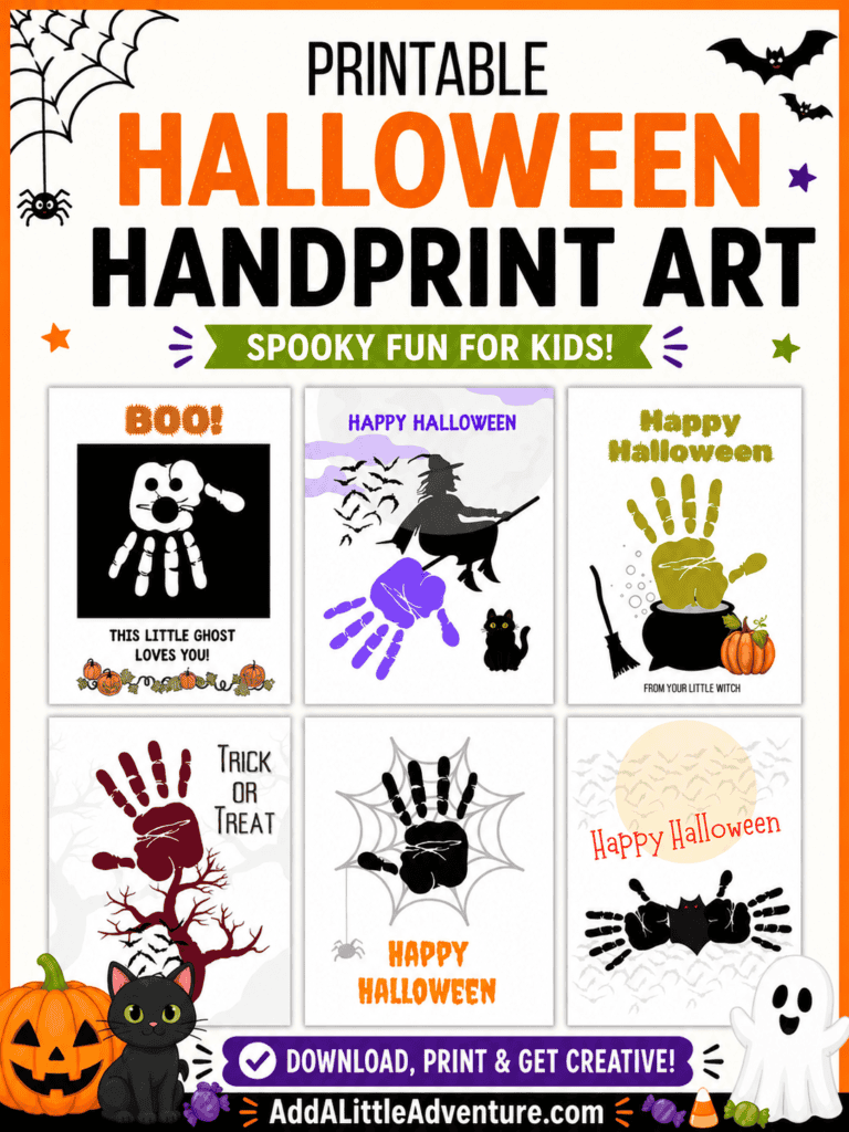 Printable Halloween Handprint Art