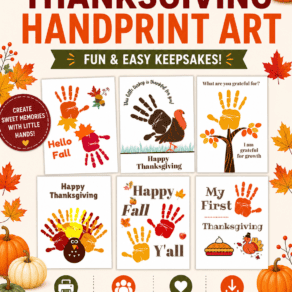 Printable Thanksgiving Handprint Art