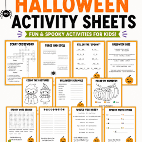 Printable Halloween Activity Sheets