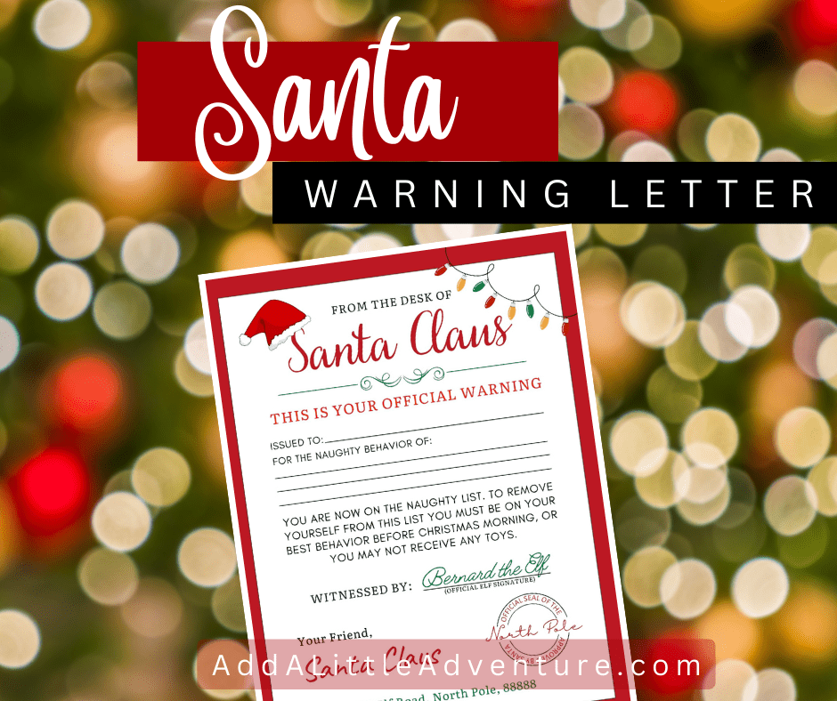 Santa Warning Letter