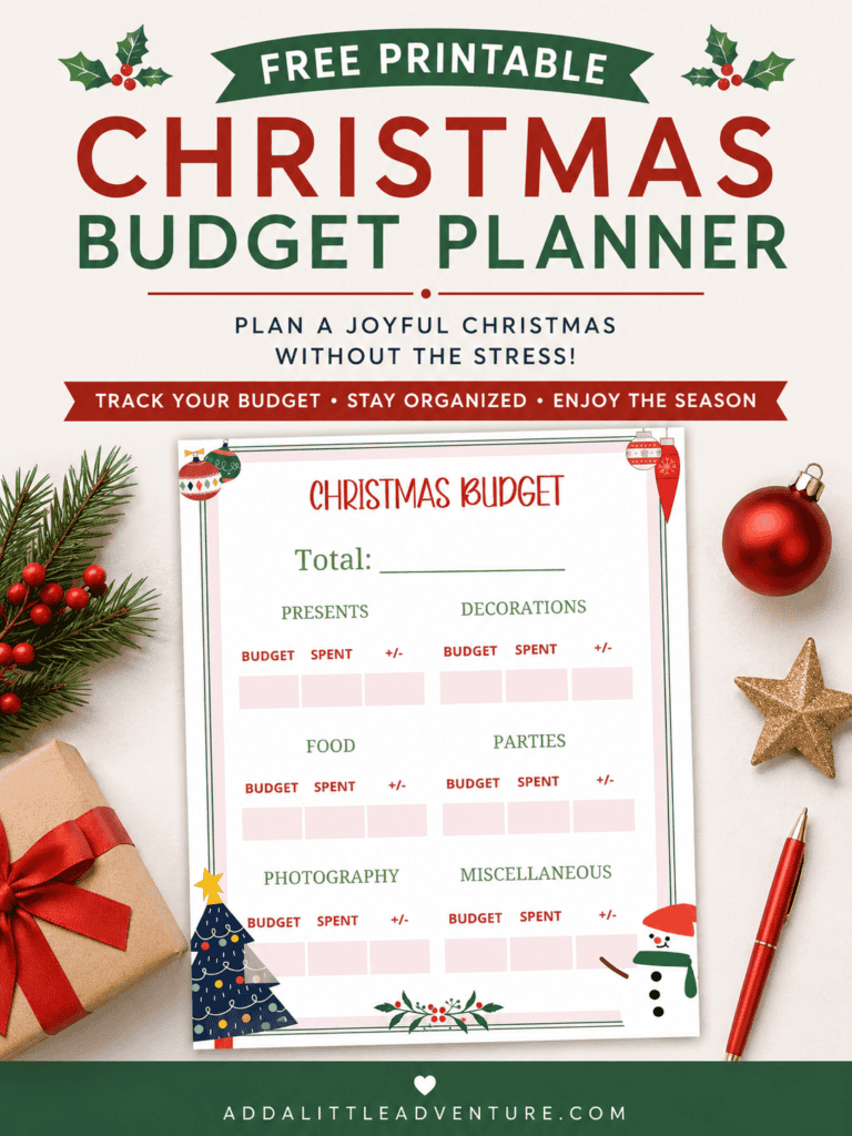 Free Printable Christmas Budget Planner