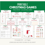 Printable Christmas Party Games {Downloadable PDF} - Add A Little Adventure