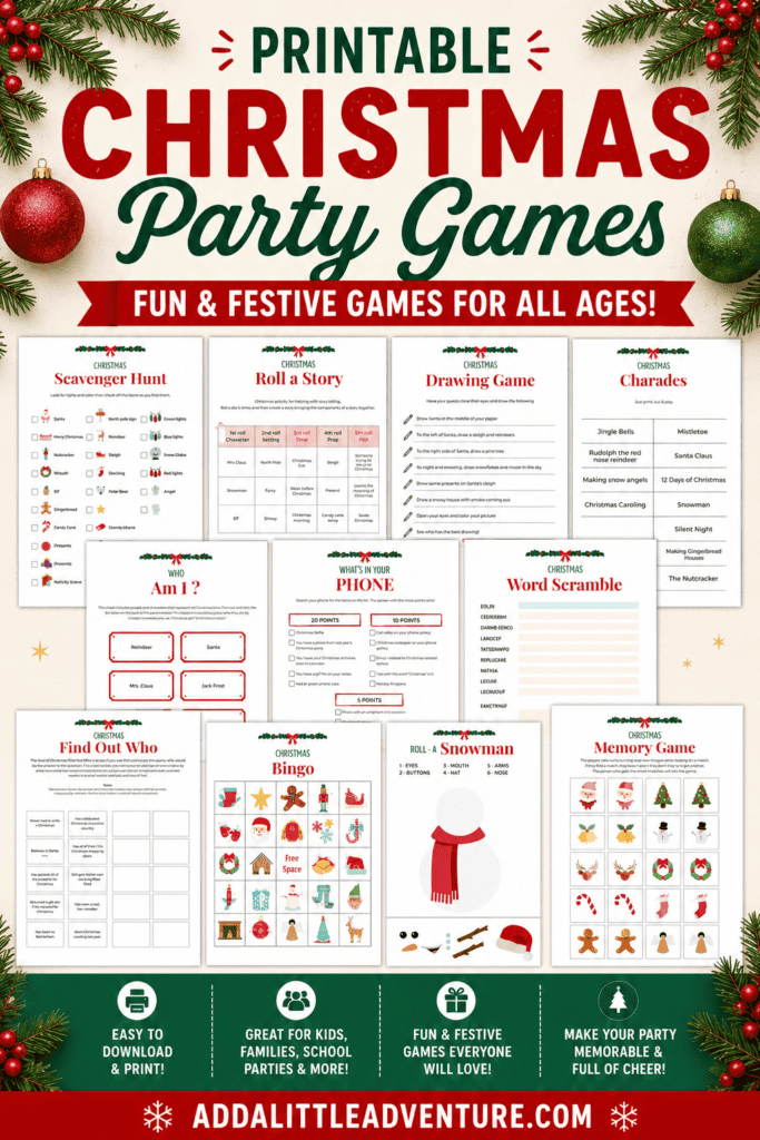 Printable Christmas Games