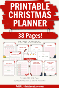 Christmas Planner {Downloadable PDF} - Add A Little Adventure