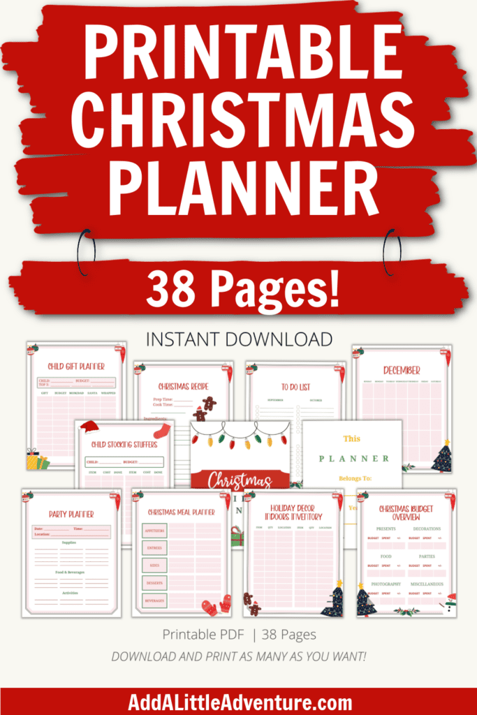 Printable Christmass Planner - 38 Pages