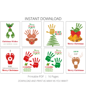 Christmas Handprint Art - A Cherished Christmas Keepsake - Add A Little ...