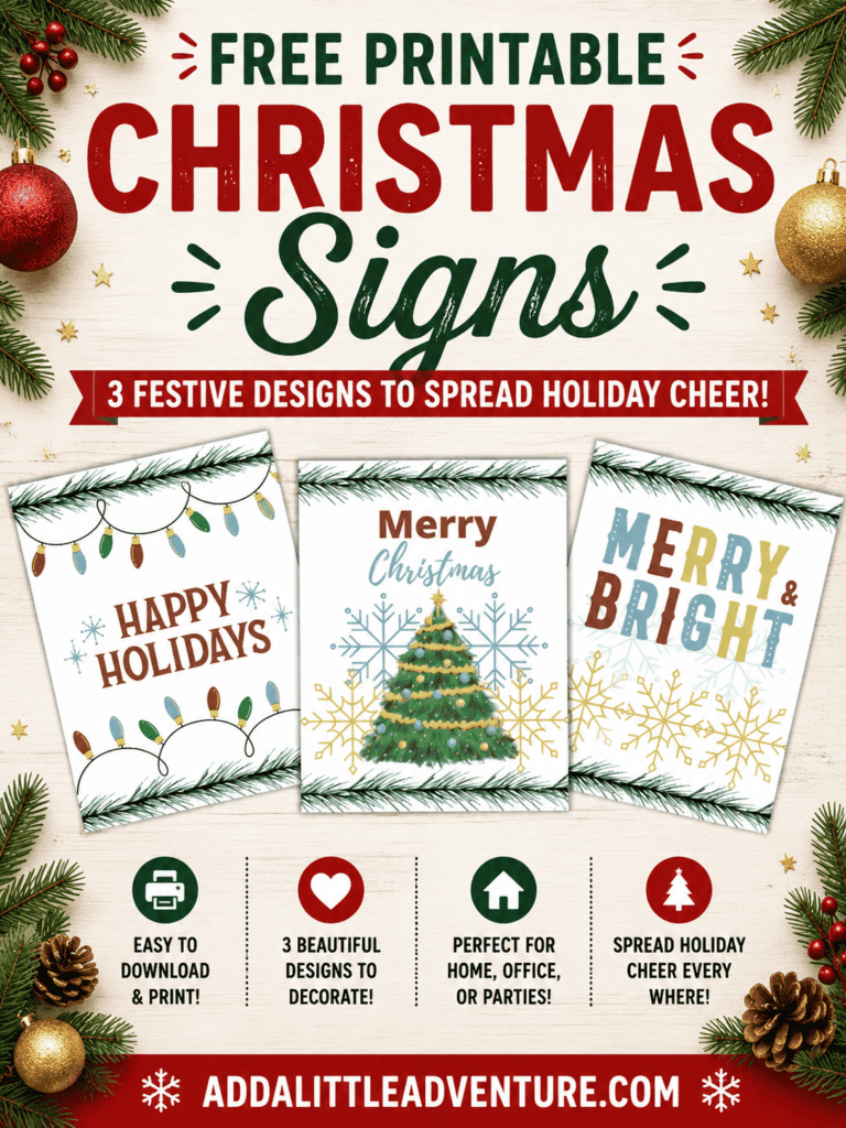 Free Printable Christmas Signs